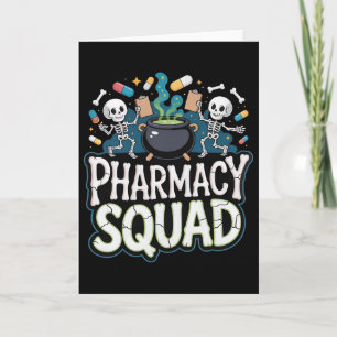 Funny Shirt Pills Pharmacy Pharmacist Squad Hallow Karte
