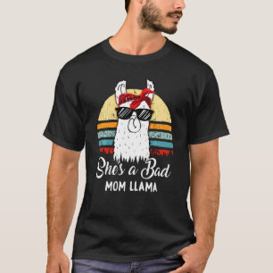 Funny Shirt Sie ist eine schlechte Mama Llama Tshi