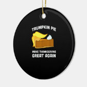 Funny Shirt Trumpkin Pie Erntedank Great A Keramik Ornament (Links)