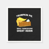 Funny Shirt Trumpkin Pie Erntedank Great A Serviette (Vorderseite)