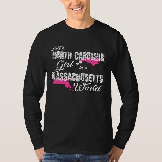 Funny Shirts Just a North Carolina girl in a Massa (Vorderseite)