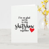 Funny Shitshow Love Card Karte (Gelbe Blume)