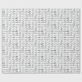 Funny Shoe Farbe Ihr eigenes Muster Geschenkpapier (Flach)