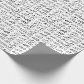 Funny Shoe Farbe Ihr eigenes Muster Geschenkpapier (Ecke)