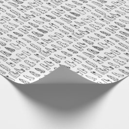 Funny Shoe Farbe Ihr eigenes Muster Geschenkpapier