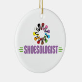 Funny Shoe Lover Keramikornament (Rechts)