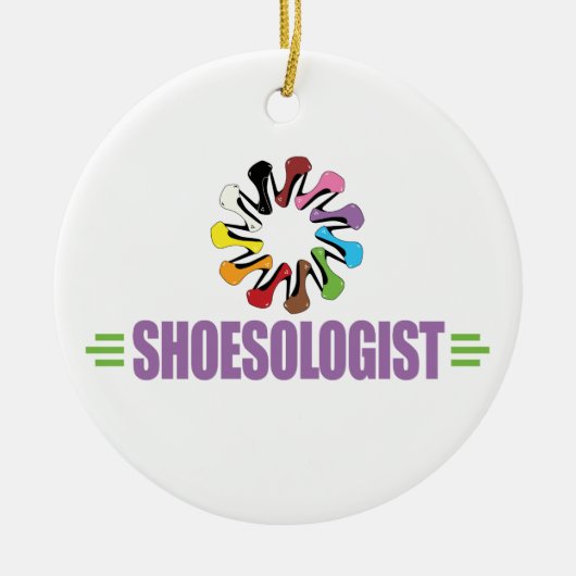 Funny Shoe Lover Keramikornament (Vorne)