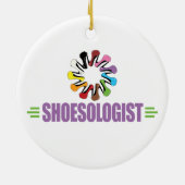 Funny Shoe Lover Keramikornament (Hinten)