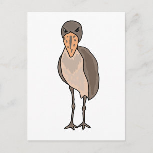 Funny Shoebill Bird Design Postkarte