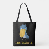 Funny Shoebill Stopp Staring Tasche (Rückseite)