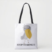 Funny Shoebill Stopp Staring Tasche (Vorderseite)