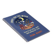 Funny Shoot für den Mond Versagte Cartoon Zitat Notizblock (Rechte Seite)