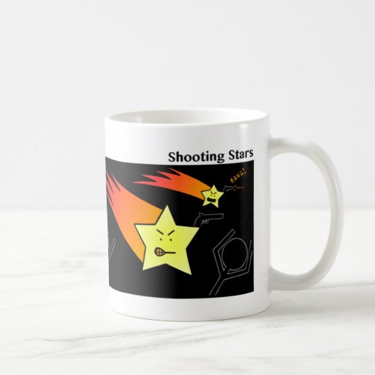 Funny Shooting Stars Stickman Tasse - 092 (Rechts)