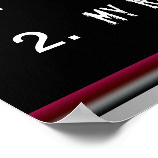 Funny Shop Rules Poster (Ecke)