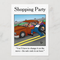 Funny Shopping Exkursionen Einladungen