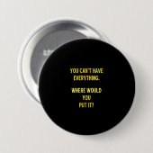 Funny Shopping Hoarding Joke Button (Vorne & Hinten)