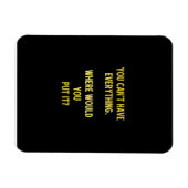 Funny Shopping Hoarding Joke Magnet (Horizontal)