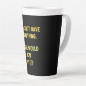 Funny Shopping Hoarding Joke Milchtasse (Rechte Ecke)