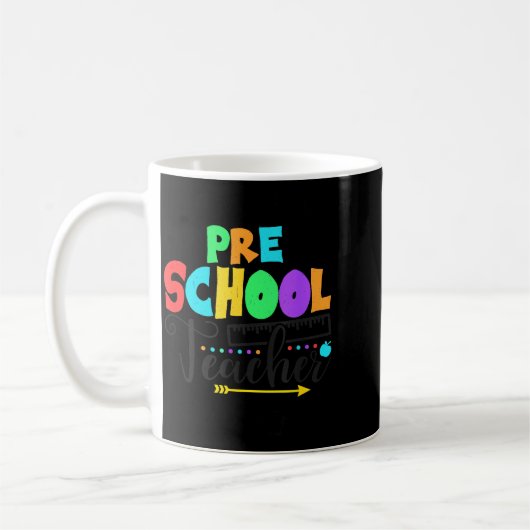 Funny Short School Teacher Quote Saying Pre School Kaffeetasse (Links)