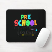Funny Short School Teacher Quote Saying Pre School Mousepad (Mit Mouse)