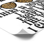 Funny Short Women There's Nothing I Can't Do Excep Poster (Ecke)