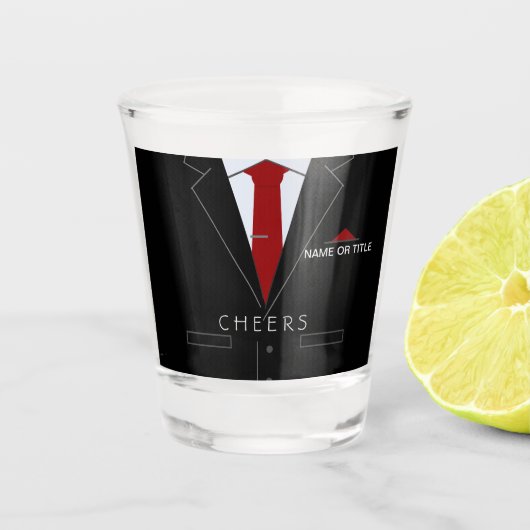 Funny Shot Glass Personalisiert Name Business Anzu Schnapsglas (Vorderseite)