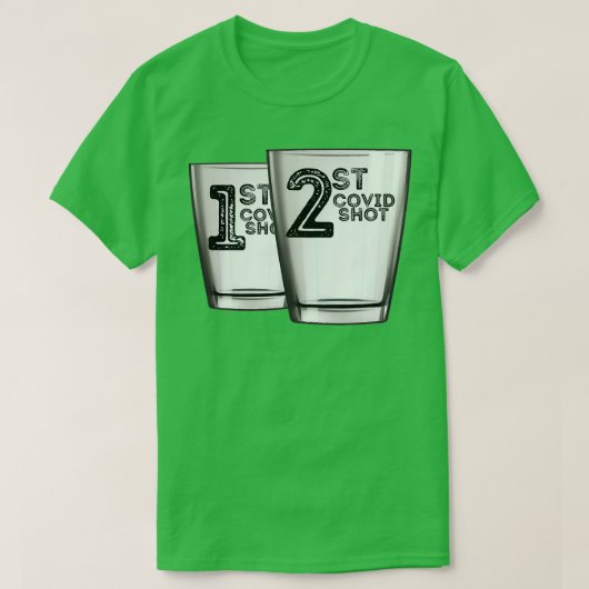 Funny Shot One Shot Zwei Drink Shots T-Shirt (Design vorne)