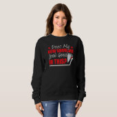 Funny Shoulder Surgery Humor Premium Sweatshirt (Vorne ganz)