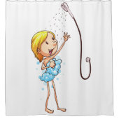 FUNNY SHOWER CURTAINS MIT BUBBLES DUSCHVORHANG (Vorderseite)