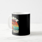 Funny Shrimn' Ain't Easy Shrimp Cool Fishing Fishe Kaffeetasse (Vorderseite Links)