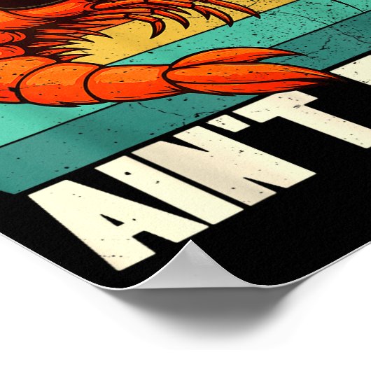 Funny Shrimn' Ain't Easy Shrimp Cool Fishing Fishe Poster (Ecke)