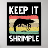 Funny Shrimp Geschenk für Männer Frauen Cooles Ang Poster (Vorne)