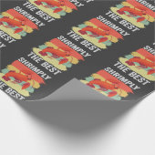 Funny Shrimp Shellfish Behielt es Shrimple Fishing Geschenkpapier (Ecke)