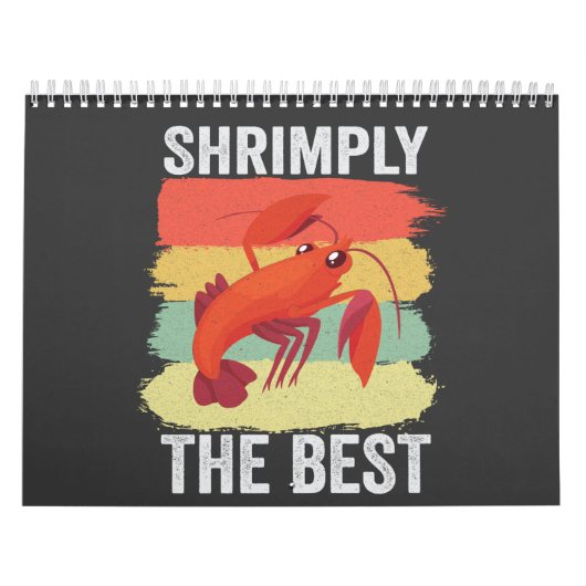 Funny Shrimp Shellfish Behielt es Shrimple Fishing Kalender (Titelbild)