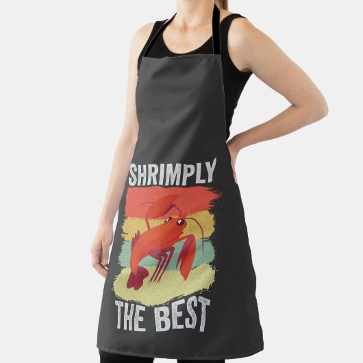 Funny Shrimp Shellfish Behielt es Shrimple Fishing Schürze (InSitu)