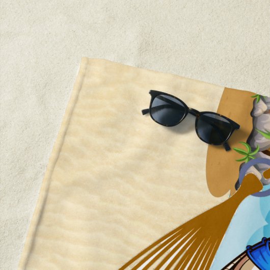 Funny Shrimp Strandtuch (Beispiel)