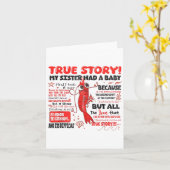 Funny Shrimp True Story, meine Schwester hatte ein Karte (Gelbe Blume)