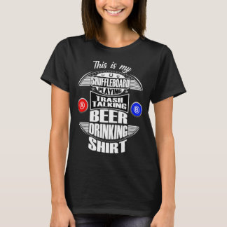 Funny Shuffleboard spielen Liga Bier Drink Gi T-Shirt