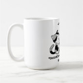 Funny Siamese Cat Kick Illustration Kaffeetasse (Links)