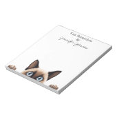 Funny Siamese Cat Notepad Notizblock (Rotiert)