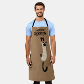 Funny Siamese Katze aus Scratch Schürze (Getragen)