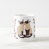 Funny Siamese Katzen Kaffeetasse (Mittel)
