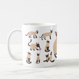 Funny Siamese Katzen Kaffeetasse