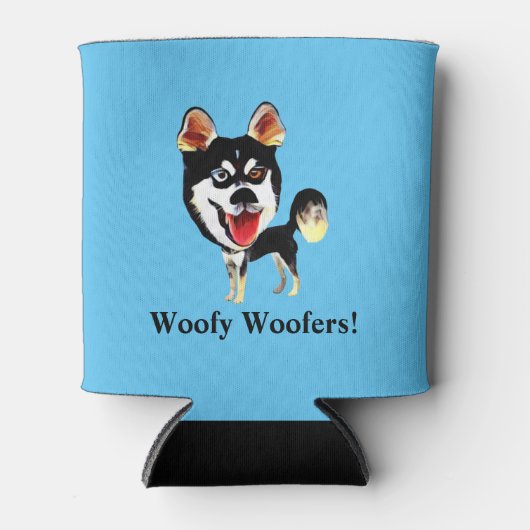 Funny Siberian Husky Can Cooler Dosenkühler (Vorderseite)