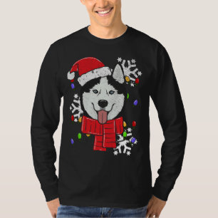 Funny Siberian Husky Christmas Dog Swea T-Shirt