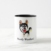 Funny Siberian Husky Dog Tasse (Zentrum)