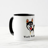Funny Siberian Husky Dog Tasse (Vorderseite Links)