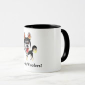 Funny Siberian Husky Dog Tasse (VorderseiteRechts)