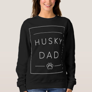Funny Siberian Husky Lover Dog Vater, Husky Dog Va Sweatshirt