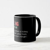 Funny Sibling Definition Tasse (VorderseiteRechts)